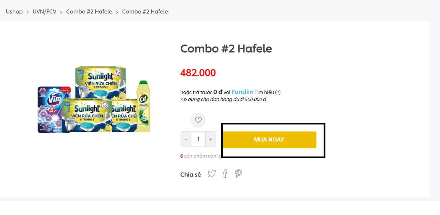 Hướng dẫn sử dụng e-coupon Häfele trên Ushop
