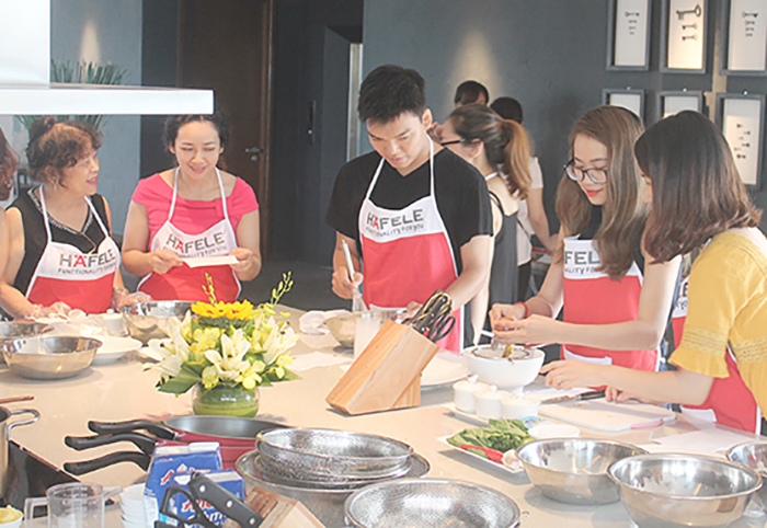 Lớp học “Nấu ăn cùng Häfele” tháng 8/2016 tại Hà Nội