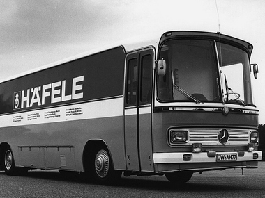Xe buýt trưng bày hàng của Häfele 