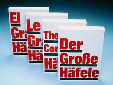 Bản in đầu tiên của Der Große Häfele bằng tiếng Anh, Pháp và Tây Ban Nha