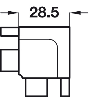 Profile Connector, for Internal Corners, for Profiles