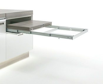 Pull Out Table And Folding Fitting With Folding Table Leg In