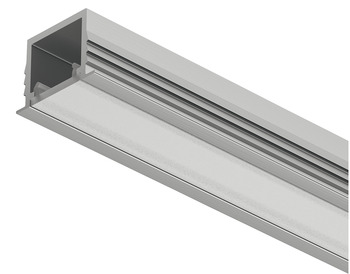 Recessed Aluminium Profile, Häfele Loox5 Profile 1103, for LED strip lights, aluminium