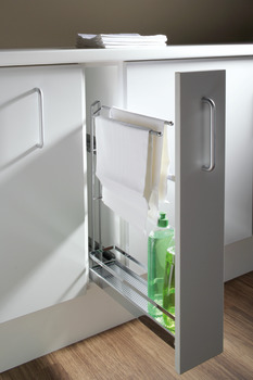 Towel rail front pull-out, pull-out