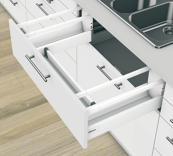 Rear panel bracket, Tandembox antaro, for undersink cabinet pull-out