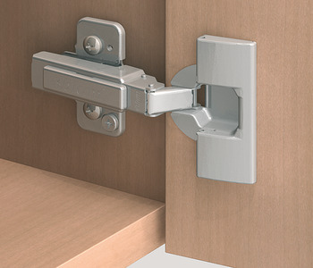 Concealed Cup Hinge, Clip 100°, half overlay/twin mounting