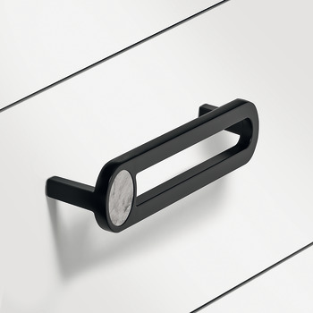 Furniture handle, Handle with base, zinc alloy
