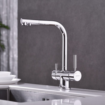 Mixer tap, Dual lever, drinkable water supply