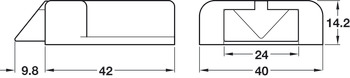 Universal door contact switch, Häfele Loox, modular design