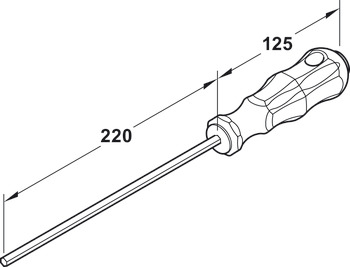 Extension arm, for Häfele AXILO™ 78 adjusting tool