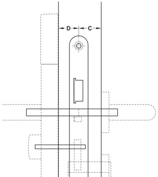 Follower set, For connecting the outside handle, inside handle and thumbturn with the mortice lock