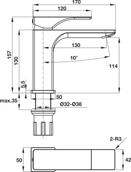 Basin mixer, REGAL, Single lever