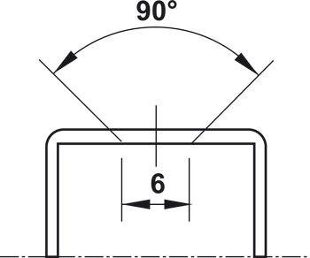 Corner connector, for narrow frame profile