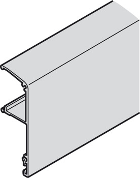 Clip-on panel, for running track, galvanised steel