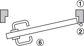 Individual components, DT 700c and DT 710c door terminal set