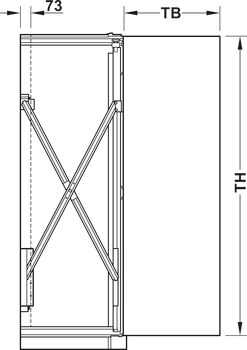 Wooden pivot sliding doors, HAWA Concepta 25/30/40/50, set