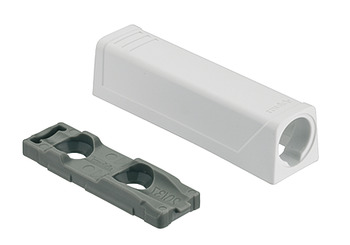 Adapter plate, Straight, for Tip-On door catch, short version