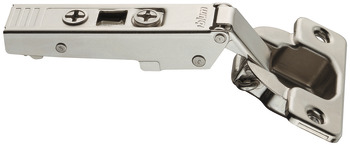 Concealed Cup Hinge, Clip Top 120°, full overlay mounting, with or without automatic closing spring