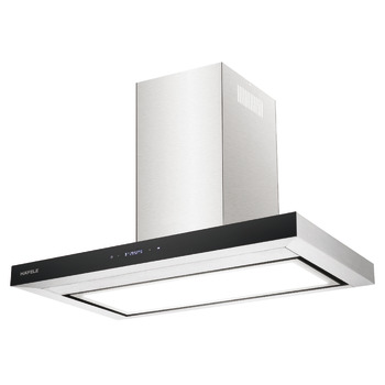 Wall-mounted hood, Stainless steel, 3 speed settings, touch control, 90 cm