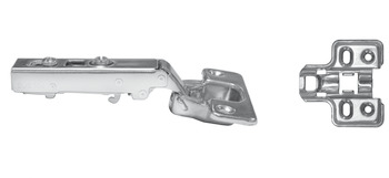 Concealed hinge, Metalla SM 110°, stainless steel, full overlay mounting