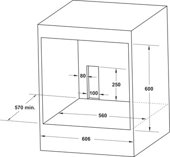 Lò nướng âm tủ, Điều khiển cảm ứng, 60 cm, 70 lít, Series 600