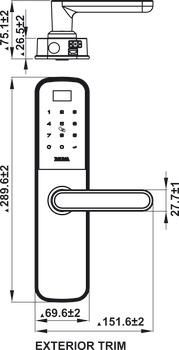 Digital lock, Bauma, BM600