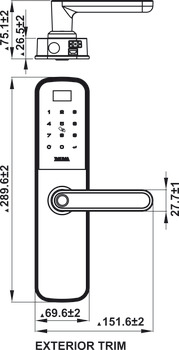 Digital lock, Bauma, BM610