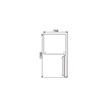 Fridge Freezer, Freestanding, double door, Smeg
