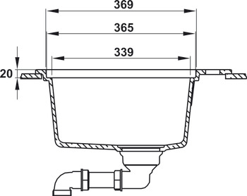 Sink, Hafele granstone sink HS22-GEN1S60M