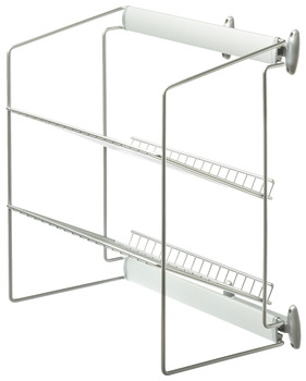Shoe rack, for screw fixing, with 3 storage baskets, full extension