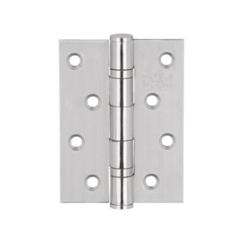 Butt hinge, 2 Ball bearings, Stainless steel 304, Dimesion: 102 x 76 x 3 mm